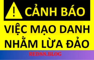 Cảnh báo link giả mạo Red88